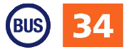 logo de la ligne de bus 34 Toulouse
